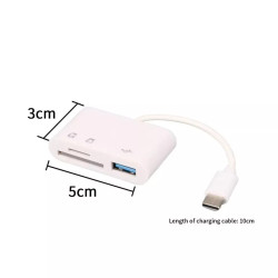 USB-C to SD Card Reader Adapter - Type-C Card Reader for iPhone 15, iPad, MacBook Pro Air 13, Samsung Devices USB-C to SD Card Reader Adapter - Type-C Card Reader for iPhone 15, iPad, MacBook Pro Air 13, Samsung Devices