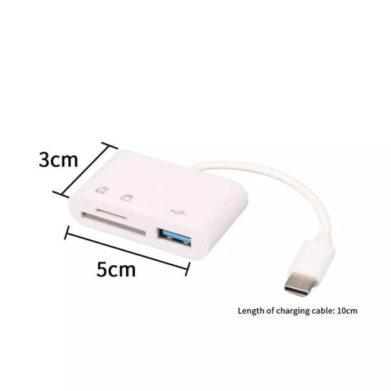 USB-C to SD Card Reader Adapter - Type-C Card Reader for iPhone 15, iPad, MacBook Pro Air 13, Samsung Devices USB-C to SD Card Reader Adapter - Type-C Card Reader for iPhone 15, iPad, MacBook Pro Air 13, Samsung Devices
