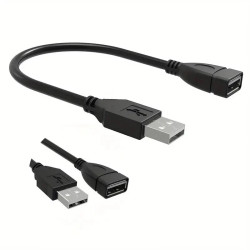 1.5m USB 2.0 Extension Cable - Male to Female USB A Lead, Universal Compatibility 1.5m USB 2.0 Extension Cable - Male to Female USB A Lead, Universal Compatibility