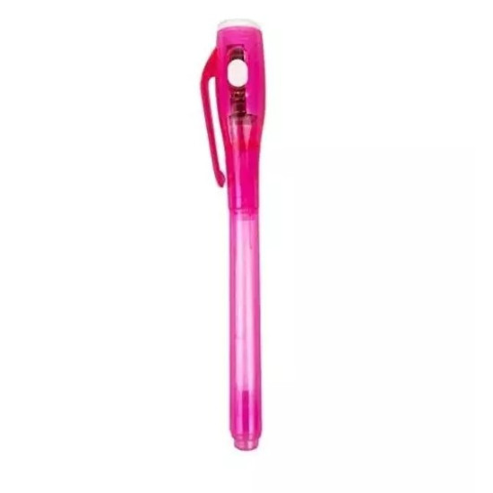 Pink UV Secret Ink Spy Pen - Invisible Ink Marker with UV Light for Kids Pink UV Secret Ink Spy Pen - Invisible Ink Marker with UV Light for Kids