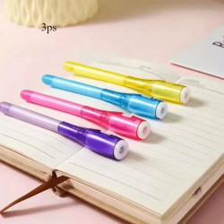 5-Pack Invisible Ink UV Spy Pens - Secret Message Marker with Built-In UV Light - Pink/Red/Orange