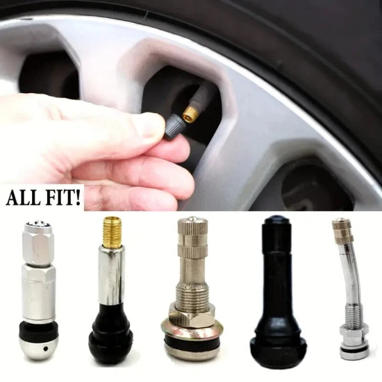 300pcs Universal Plastic Valve Dust Caps (Black) 300pcs Universal Plastic Valve Dust Caps (Black)