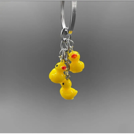 Little Yellow Duck Keychain - Resin Bag Charm & Purse Accessory | Cute Mini Duck Keyring Little Yellow Duck Keychain - Resin Bag Charm & Purse Accessory | Cute Mini Duck Keyring