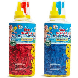 500 Water Balloons with Pump - Assorted Colors for Outdoor Summer Games & Water Fights
