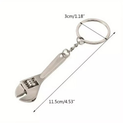 Mini Adjustable Wrench Keychain - Stainless Steel Portable Tool Keyring Gift for Men Mini Adjustable Wrench Keychain - Stainless Steel Portable Tool Keyring Gift for Men
