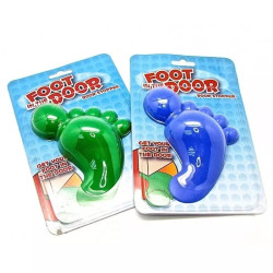 3-Pack Novelty Foot Door Stoppers - Fun Wedge Door Stops by Fizz Creations
