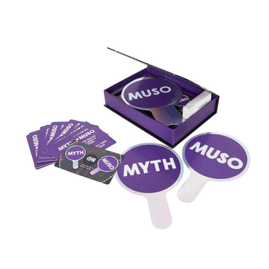 Hit Replay True or False Music Quiz Game with Double-Sided Voting Paddles - 100+ Questions, Fun Party Game for Music Lovers Hit Replay True or False Music Quiz Game with Double-Sided Voting Paddles - 100+ Questions, Fun Party Game for Music Lovers