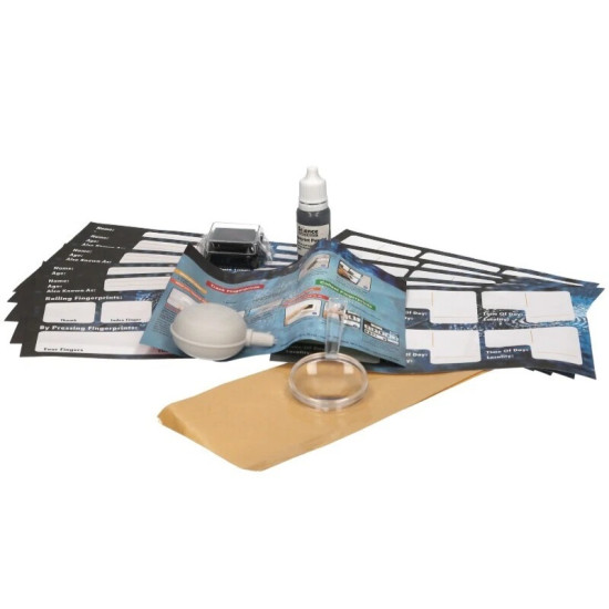 Forensic Fingerprint Kit for Kids - STEM Spy Detective Crime Scene Science Toy (Ages 8+) Forensic Fingerprint Kit for Kids - STEM Spy Detective Crime Scene Science Toy (Ages 8+)